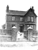 Picture of Maisie at home c1903, Kirkmichael, Isle of Man.